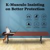 K-Musculo Shuffleboard Table Cover, Heavy Duty Leatherette Waterproof & Tearproof Shuffleboard Covers Fit for 14FT (171"L x 26"W x 8"H) Shuffleboard Table (Brown) view 4