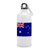 JuneLucky Australia Flags National Flag Water Bottle with Carabiner Clip & Sport Top Tumbler for Car Office Exercise Picnic Camping Hiking Outdoor Activities,White Aluminum Sport Water Bottles 20 oz view 1