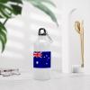 JuneLucky Australia Flags National Flag Water Bottle with Carabiner Clip & Sport Top Tumbler for Car Office Exercise Picnic Camping Hiking Outdoor Activities,White Aluminum Sport Water Bottles 20 oz view 2