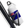 JuneLucky Australia Flags National Flag Water Bottle with Carabiner Clip & Sport Top Tumbler for Car Office Exercise Picnic Camping Hiking Outdoor Activities,White Aluminum Sport Water Bottles 20 oz view 3