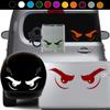 Generic Evil Sinister Eyes Vinyl Decal Sticker Design #3 Waterproof Motorcycles Motorbikes Motor Bicycles Bikes Helmets Car Laptop Phone (Black, 3"" x 1.1"") view 2