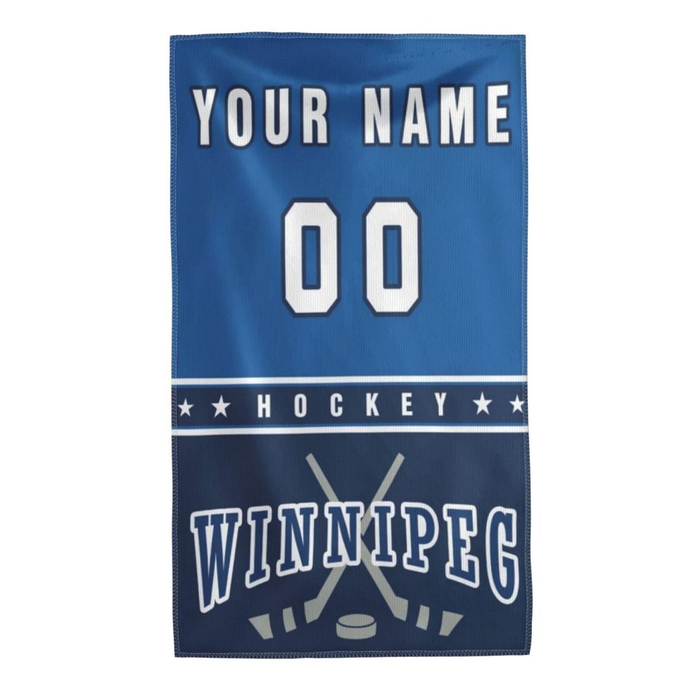 GASYWEOP Custom comfort ice hockey towels Printing Team Name Number hand towel Sport Towel to Fans 11 * 19in30 * 50cm (Towel Style-2)