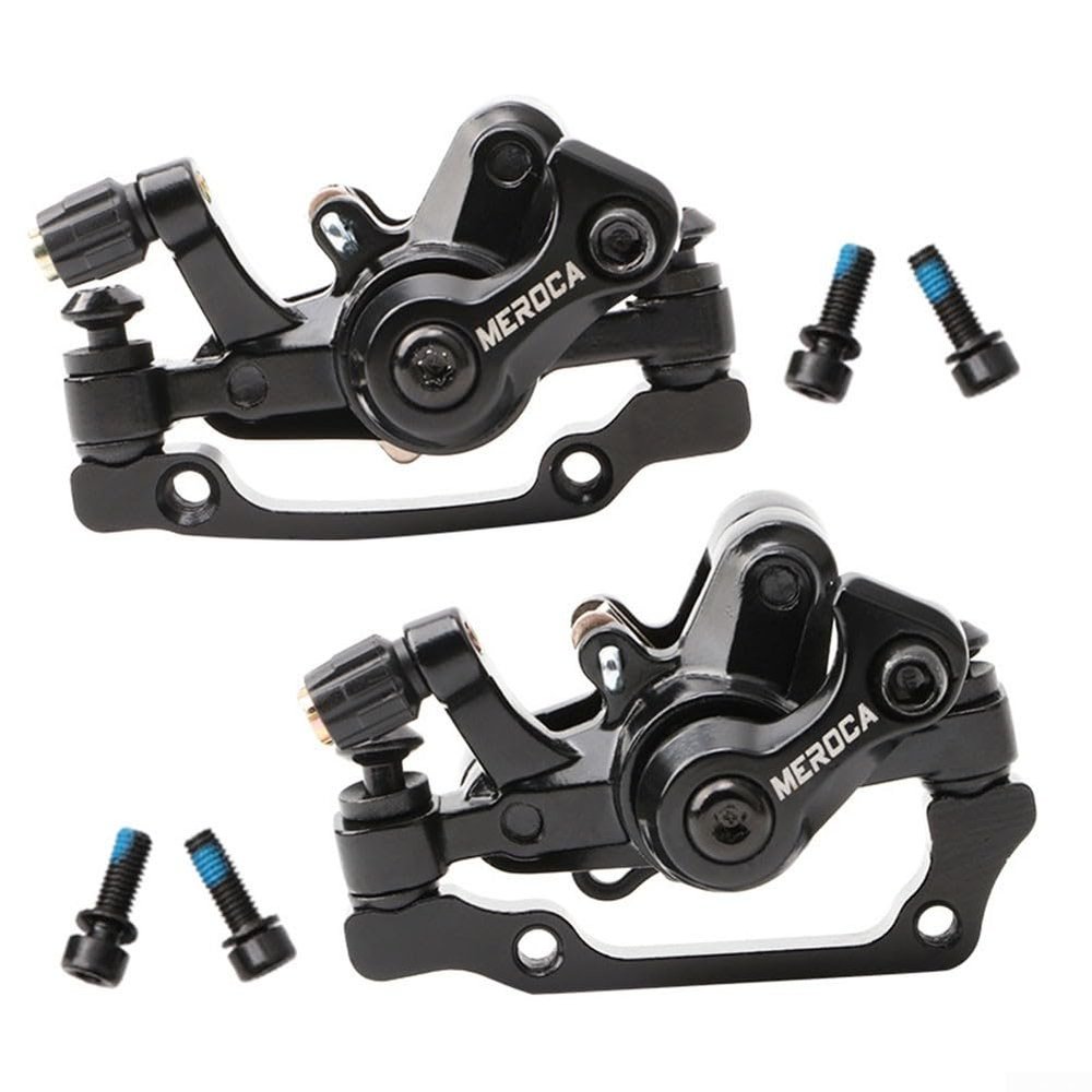 Line Pulling Hydraulic Disc Brake Calipers Front + Rear,Alloy Clip Disc Brake Caliper for Rotor 160MM for Rotor,for Mountain Bike, Road Bike(front+rear with 2PCS for rotor)