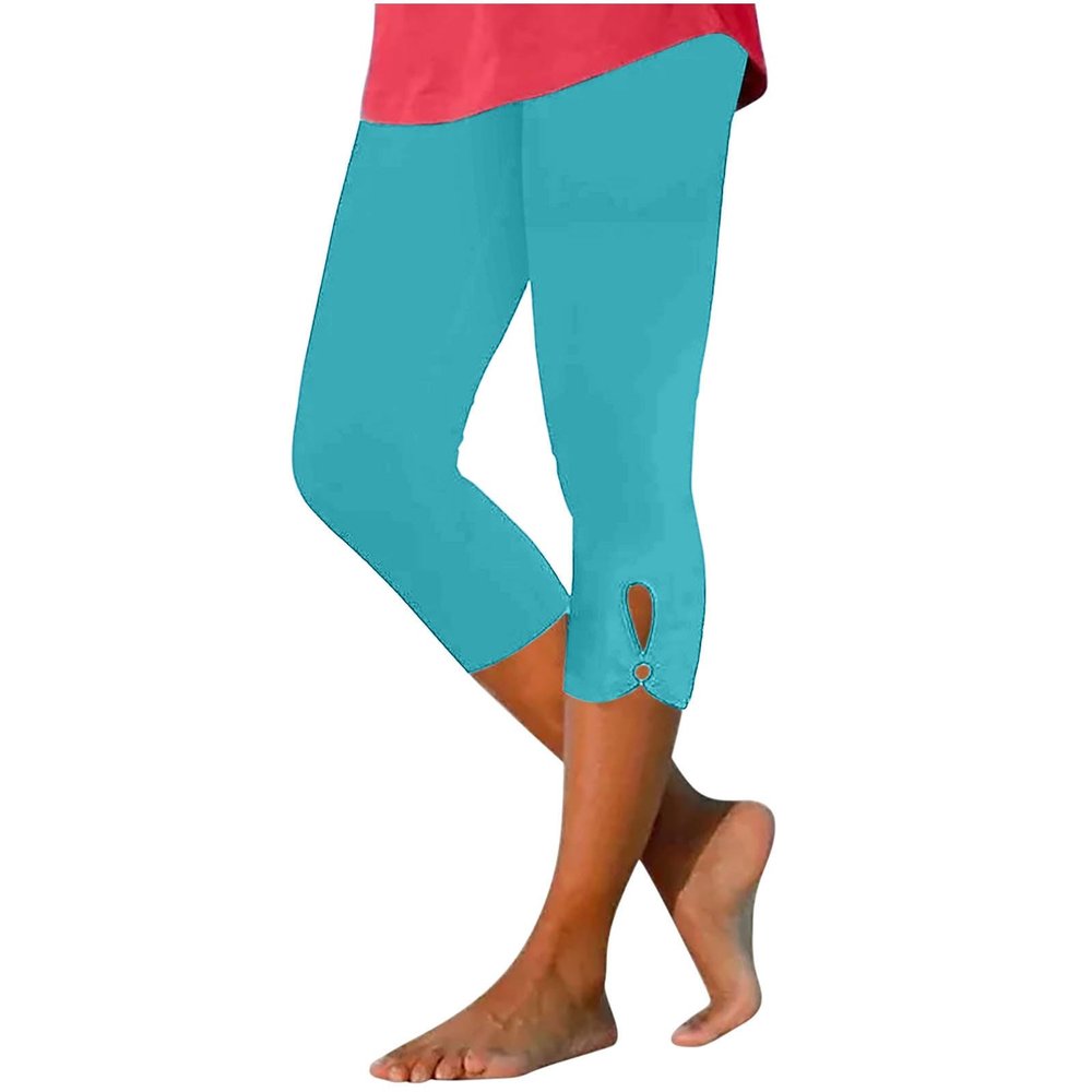 Womens Cropped Pants Flare Capri Pants for Women Women's Plus Size Summer Pants Knee High Pants for Women Maternity Wide Leg Pants Wide Leg Pants with Pockets
