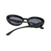 helena Retro Cat Eye Futuristic Sunglasses Women Gradient Shades UV400 Men Y2K Oval Sun Glasses S65 (black) view 3