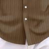 Maiyifu-GJ Cotton Linen Shirts for Men Short Sleeve Button Down Shirts Summer Casual Lightweight Business Dress Shirt (Coffee,Large) view 4