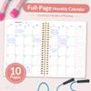 Fitness Journal Workout Planner for Women & Men, A5 (6.4" x 8.3") Workout Journal Log Book Planner Gift for Track Gym Essentials, Home Workouts, Track Progress, Achieve Wellness Goals, Pink view 4