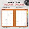 2026 Fitness Workout Journal Planner for Women & Men, JAN 2026 - DEC 2026 Exercise Planner, 6.4" x 8.3" Workout Calendar Journal Essentials Gift for Goals, Tracking, Gifts with PVC Plastic Cover, Pink view 3