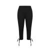 NineFit Basics Women'S Plus Size Capris Capris for Women Petite Cotton Capri for Women White Wide Leg Capri Pants for Women Straight Leg Yoga Pants Yoga Pants with Back Pockets Prime of Day Deals Today 2024 view 3