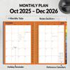 2026 Fitness Workout Journal Planner for Women & Men, JAN 2026 - DEC 2026 Exercise Planner, 6.4" x 8.3" Workout Calendar Journal Essentials Gift for Goals, Tracking, Gifts with PVC Plastic Cover,Black view 3