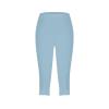 NineFit Basics Capri Leggings for Women High Waisted Yoga Capri Pants Stretchy Lounge Pants Solid Color Capri Leggings Pajama Capri Prime Big Deal Days 2024, Large, 27-sky Blue view 3