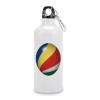 JuneLucky Seychelles Flags National Flag Water Bottle with Carabiner Clip & Sport Top Tumbler for Car Office Exercise Picnic Camping Hiking Outdoor Activities,White Aluminum Sport Water Bottles 20 oz view 1