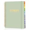 2026 Fitness Workout Journal Planner for Women & Men, JAN 2026 - DEC 2026 Exercise Planner, 6.4" x 8.3" Workout Calendar Journal Essentials Gift for Goals, Tracking, Gifts with PVC Plastic Cover,Green view 1
