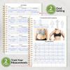 2026 Fitness Workout Journal Planner for Women & Men, JAN 2026 - DEC 2026 Exercise Planner, 6.4" x 8.3" Workout Calendar Journal Essentials Gift for Goals, Tracking, Gifts with PVC Plastic Cover,Green view 4