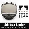 Gy Hockey Full Face Shield Visor Senior Hockey Face Shield Ice Hockey Helmet Visor Adult & Youth, Anti-Scratch/Anti-Fog/Ce Certified (Smoke) view 4