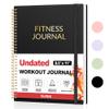 Fitness Journal Workout Planner for Women & Men, A4 (8.5" x 11") Workout Journal Log Book Planner Gift for Track Gym Essentials, Home Workouts, Track Progress, Achieve Wellness Goals, Black view 1