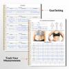 Fitness Journal Workout Planner for Women & Men, A4 (8.5" x 11") Workout Journal Log Book Planner Gift for Track Gym Essentials, Home Workouts, Track Progress, Achieve Wellness Goals, Black view 3