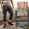Anlisim Merino Wool Warm Boot Hiking Socks Thermal Extra Thick Winter Cozy Crew Comfy Cushioning Work Women Men Socks 4 Pairs(Purple/Khaki/Mint Blue/Yellow,M) view 4