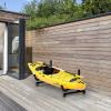 Bonnlo Kayak Stand Freestanding Storage Rack for Kayak Canoe Boat Paddle Board SUP Surfboard for Indoor Outdoor Garage, Shed, Dock with Lockable Wheels Wide Adjustable view 2