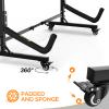 Bonnlo Kayak Stand Freestanding Storage Rack for Kayak Canoe Boat Paddle Board SUP Surfboard for Indoor Outdoor Garage, Shed, Dock with Lockable Wheels Wide Adjustable view 3