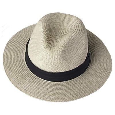 NineFit Basics Beach Hats for Women and Men, Wide Brim Sun Straw Hat for Women, UPF 50+ Sun Hats, Roll up Cap (A, One Size)