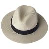 NineFit Basics Beach Hats for Women and Men, Wide Brim Sun Straw Hat for Women, UPF 50+ Sun Hats, Roll up Cap (A, One Size) view 1