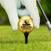 Arrowbash 6 Pack Retirement Golf Balls with Tees and Gift Box Funny Retirement Gifts for Dad Coworkers Golfers Husband (Gold,Classic Style) view 3