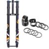 BUCKLOS 29 inch Bike Air Suspension Inverted Downhill ForkThru Axle Boost 15x110mm Travel 180mm Straight Forks & Spacers 11 Pieces Fit 28.6mm Front Fork,2 3 5 10 15 20mm Carbon Fiber Washer Shiny. view 1