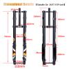 BUCKLOS 29 inch Bike Air Suspension Inverted Downhill ForkThru Axle Boost 15x110mm Travel 180mm Straight Forks & Spacers 11 Pieces Fit 28.6mm Front Fork,2 3 5 10 15 20mm Carbon Fiber Washer Shiny. view 3