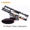 BUCKLOS 29 inch Bike Air Suspension Inverted Downhill ForkThru Axle Boost 15x110mm Travel 180mm Straight Forks & Spacers 11 Pieces Fit 28.6mm Front Fork,2 3 5 10 15 20mm Carbon Fiber Washer Shiny. view 4