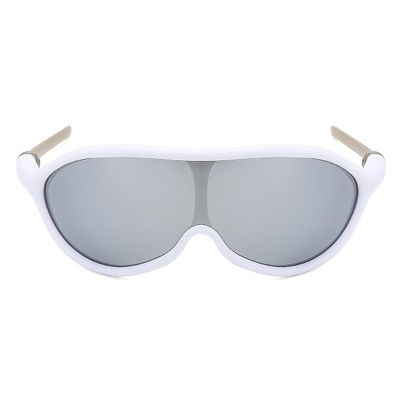 Cycling Sunglasses for Women Wrap Around One Piece Y2K Sunglasses Mens Sports Sunglasses Metal Legs Punk Goggle N45 (C5)