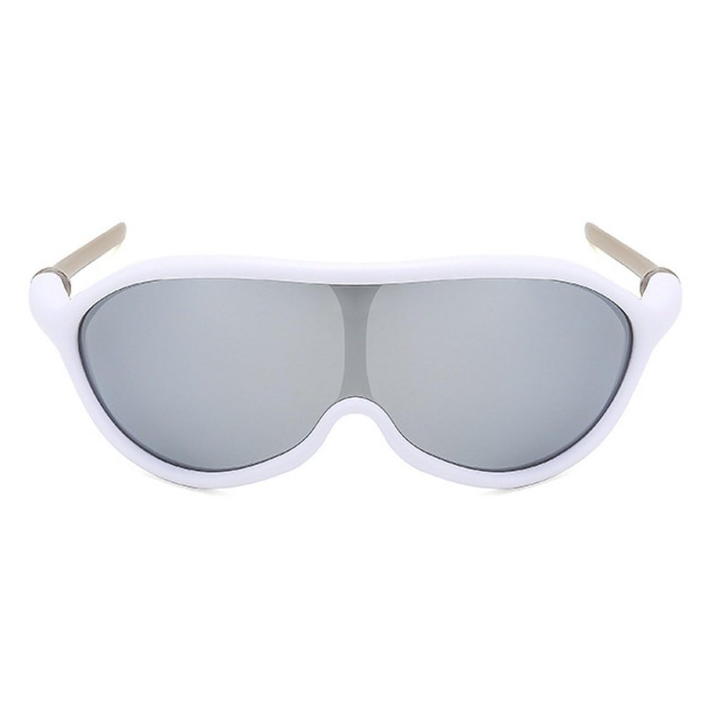 Cycling Sunglasses for Women Wrap Around One Piece Y2K Sunglasses Mens Sports Sunglasses Metal Legs Punk Goggle N45 (C5)