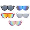 Cycling Sunglasses for Women Wrap Around One Piece Y2K Sunglasses Mens Sports Sunglasses Metal Legs Punk Goggle N45 (C5) view 3