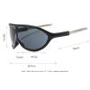 Cycling Sunglasses for Women Wrap Around One Piece Y2K Sunglasses Mens Sports Sunglasses Metal Legs Punk Goggle N45 (C5) view 4