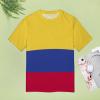 Adult Full Print T-Shirt Womens Colombia Flag Short Sleeve Tee Fashion T-Shirt Comfort Colors 3XL view 4