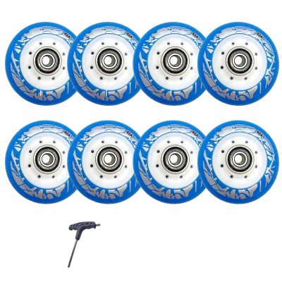 GXBHSP 62mm 64mm 68mm Skate Wheels Inline Wheels Inline Skate Wheels 82A 4 Pack Indoor Outdoor (blue)