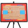 Basketball Coaching Board with Stand Portable Tactical Display Board Magnetic Basketball Coach Clipboard with Triangle Bracket and Portable Backpack 23.6 x 17.7in view 1