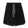 Men's Athletic Casual Classic Sweat Shorts Drawstring Loose Sport Wide-Leg Shorts Elastic Waist Lounge Gym Shorts (Black,Medium) view 1