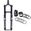 BUCKLOS MTB Air Suspension Fork 29 110 * 15mm Boost AM E-Bike Tapered, Travel 160mm 36mm Stanchion Thru Axle Front Forks & Spacers 11 Pieces Fit 28.6mm Front Fork,2 3 5 10 15 20mm Carbon Fiber Washer view 1