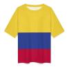 Adugen Origei Print Tee Colombia Flag Womens Short Sleeve Medium Sleeved T-Shirt T-Shirt 4XL view 3