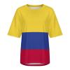 Adugen Origei Print Tee Colombia Flag Womens Short Sleeve Medium Sleeved T-Shirt T-Shirt 4XL view 4