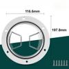Aymzbd Boat Hatch Deck Plates for Boat Round Marine Inspection Deck Plate Hatch for RV, 6in Clear White view 2