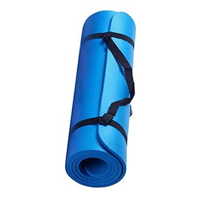 Pink Yoga Mat 5mm Thick Anti-Tear High Density Non Slip Exercise Mat with Carrying Strap Hot Yoga Mat for Fitness, Pilates, Stretching, Home Yoga, Gym, Floor, Workouts