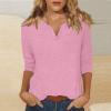 3/4 Sleeve Tops for Women Womens Tunic Tops 3/4 Sleeve Wonens Tops Womans Shirts Casual Tops Teal Shirt Women Womens Summer Tunic Tops Womens Tops 3/4 Length Sleeves Womens Shirts Casual view 2