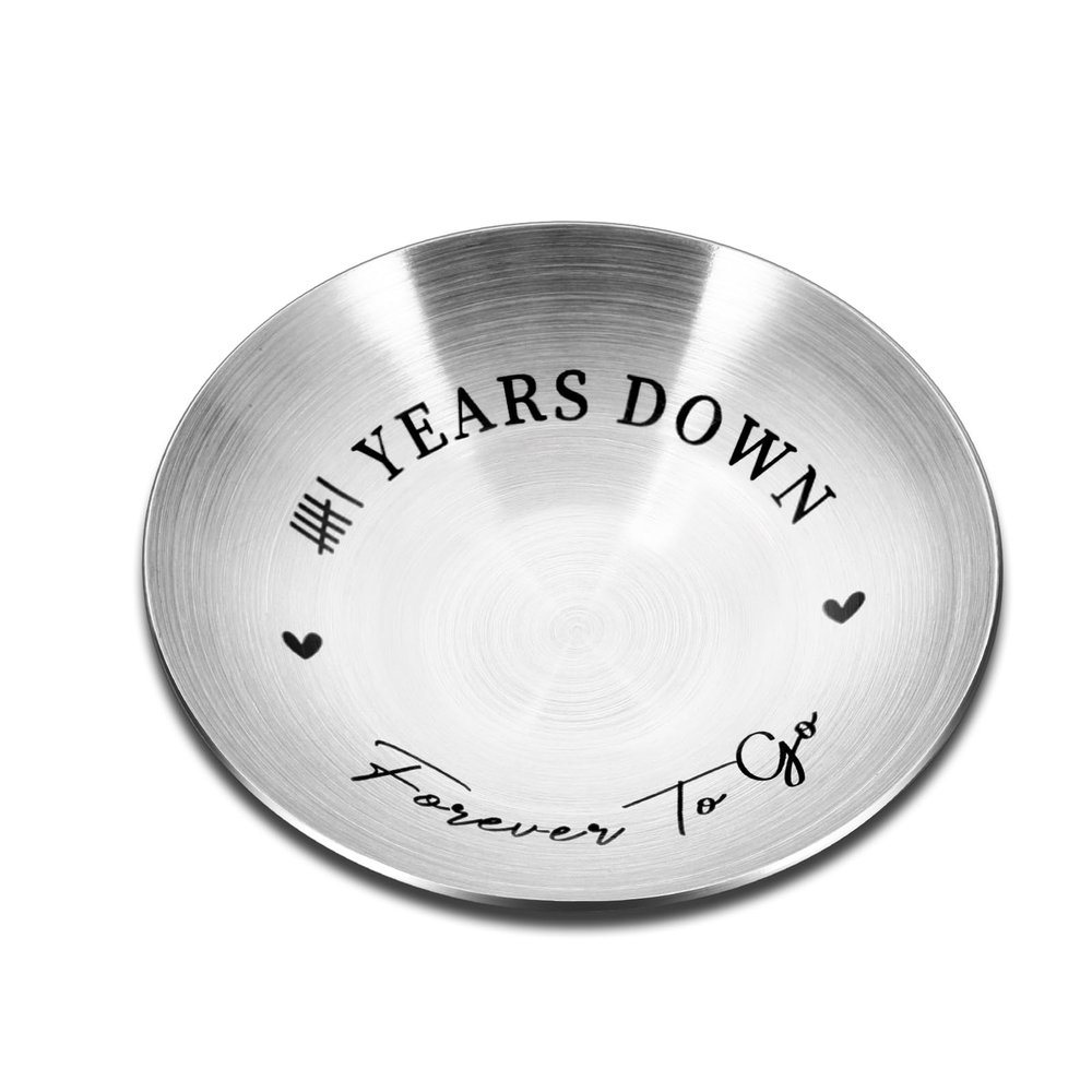 XPENMULBOJA 6th Anniversary Iron Gifts for Him Her - Ring Holder 6 Year Wedding Anniversary for Husband Wife Women Men Couple Gifts, Valentines Christmas for Wife
