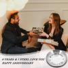 XPENMULBOJA 6th Anniversary Iron Gifts for Him Her - Ring Holder 6 Year Wedding Anniversary for Husband Wife Women Men Couple Gifts, Valentines Christmas for Wife view 2