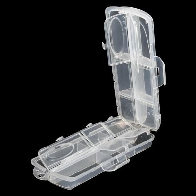 Conskyee Fishing Tackle Box, Small Tackle Utility Boxes Fishing Lure Bait Hooks Storage Organizer, Plastic Tackle Tray Box Container Case for Swivels Jigs Sinkers, 12 Compartments