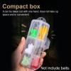 Conskyee Fishing Tackle Box, Small Tackle Utility Boxes Fishing Lure Bait Hooks Storage Organizer, Plastic Tackle Tray Box Container Case for Swivels Jigs Sinkers, 12 Compartments view 2