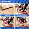 2 Pcs Universal Elliptical Machine Pedals Straps Exercise Bike Pedal Straps Rowing Machine Foot Straps Trainer Straps Leg Training Adjustable Easy to Install for Fitness Home Sports Accessories view 3