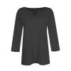 3/4 Length Sleeve Womens Tops 3/4 Length Sleeve Womens Tops Cotton Womens Tshirts Cotton Womens Tops Trendy Color Block Tops for Women Womens 3/4 Sleeve Tops Womens Tees Loose Fit Lavender view 4